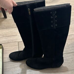 Enzo Angiolini Black Over the Knee Boots